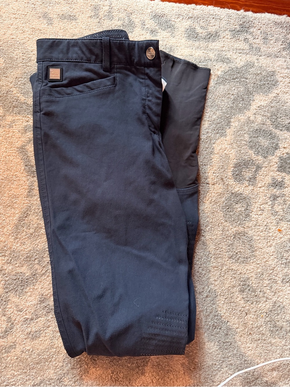 Equiline Luxe EQ Navy Riding Breeches - Picture 3 of 5